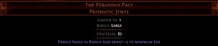 PoE Perandus Pact Prismatic Jewel